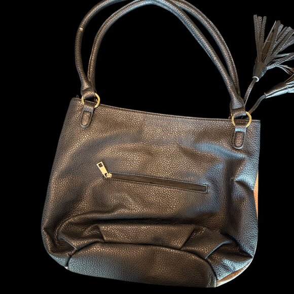 Clarks Colorblock Pebbled Leather Shoulder Tote - Picture 2 of 4